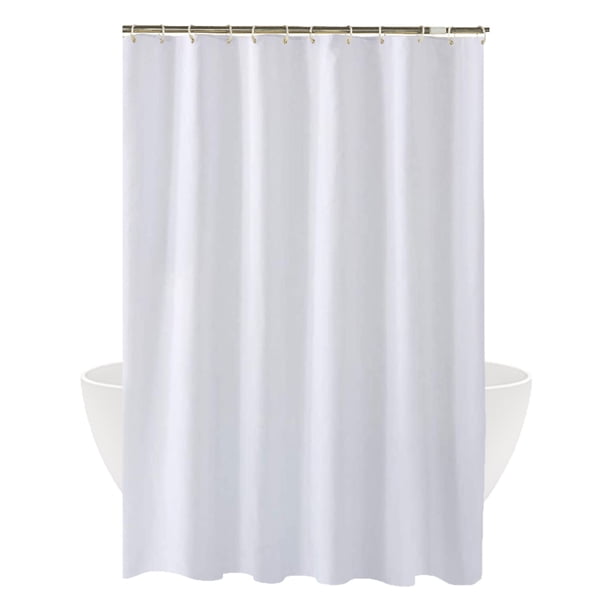 1 Uds. Cortina de ducha impermeable simple de color sólido para baño Cortina de ducha opaca