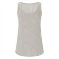 thumbnail image 4 of Aofany Summer Womens Tank Tops U Neck Casual Flowy Sleeveless Shirts Textured Loose Basic Tops for Women, 4 of 9