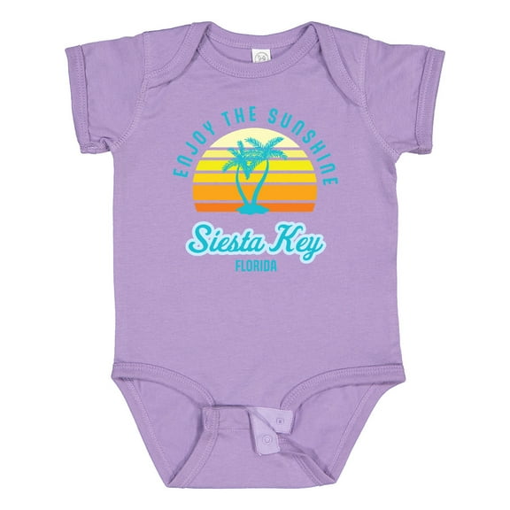 Inktastic Summer Enjoy the Sunshine Siesta Key Florida in Blue Boys or Girls Baby Bodysuit