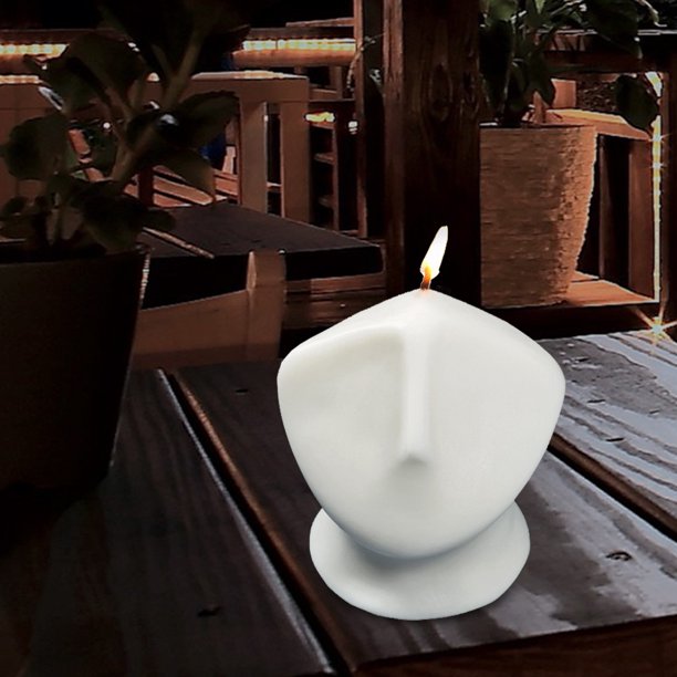Molde de silicona para velas con diseño de caramolde para hacer velasescultura de retrato (D) Likrtyny Libre de BPA