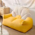 thumbnail image 1 of Loveseat - Puf Creativo De Lino Y Algodón Suave Para Sala De Juegos, Dormitorio, Color Amarillo Y Beige Amarillo Beige, 1 of 8