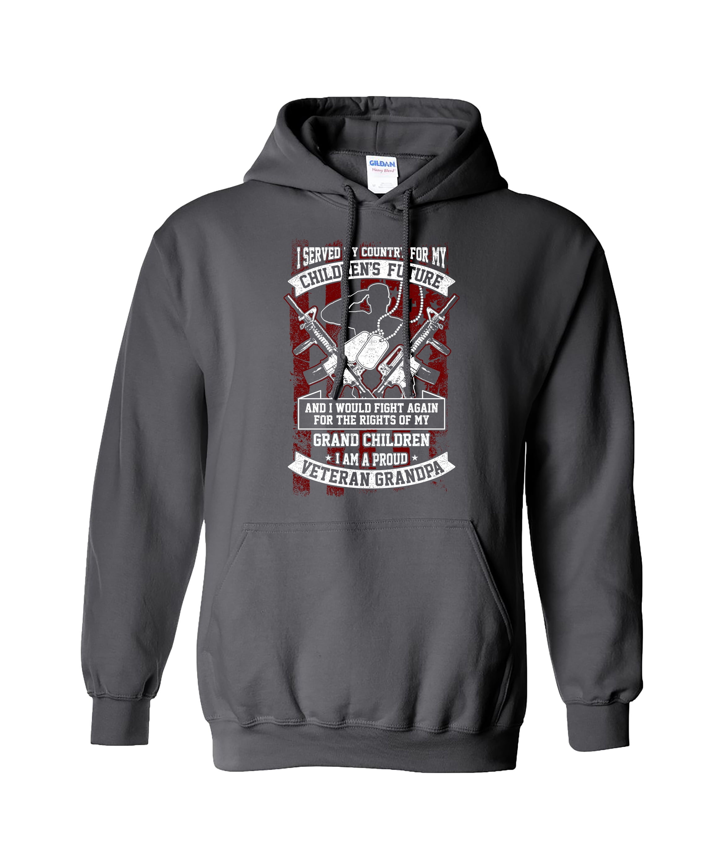 I Served My Country Veteran Grandpa Hooded Sweatshirt - Bild 13 von 33