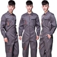 thumbnail image 4 of Ropa de trabajo gris XXL Overoles de hombre Traje de caldera Overoles Mecánica Traje de caldera Protección, 4 of 4