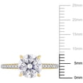 thumbnail image 3 of Everly Women's Created Moissanite 14K Yellow Gold Engagement Ring, 3 of 8