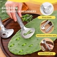 thumbnail image 3 of Classic Kitchen Accessories, Peeler Tool Thickened Peeler Spoon Stainless 7.28x2.68in Noodle Cutter Long Handle with Hole Kitchen Gadget Accessories for Cooking, 3 of 6