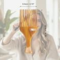 thumbnail image 2 of Unique Bargains 1 Pc Long Handle Hair Insert Comb Coffee Color Acetate Sheet, 2 of 6