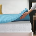 thumbnail image 5 of Continental Sleep, 2" Convoluted Gel Memory Foam Mattress Topper, Full, 5 of 7