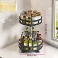 thumbnail image 3 of 1pc  Spice Racks  Rotatable Spice Bottle Storage Tray  Salt  Countertop Storage Rack  Storage Rack  Cosmetics Storage Rack  Kitchen Utensils  Apartment Essentials  College Dorm Essentials, 3 of 5