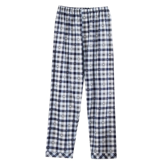 Mens Pajama Pants Pj Pants Ultra Lightweight Bottoms Sleepwear Bottom Elastic Band 6 Pack Pajama Bottoms Sleep Pants Dark Blue 2XL