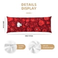 thumbnail image 3 of Body Pillow Cover, Playful Red Cartoon Faces Body Pillow Cases with Zipper Soft Breathable Smooth Skin Friendly Long Pillow Case 20x60 inches, 1Pcs, 3 of 7