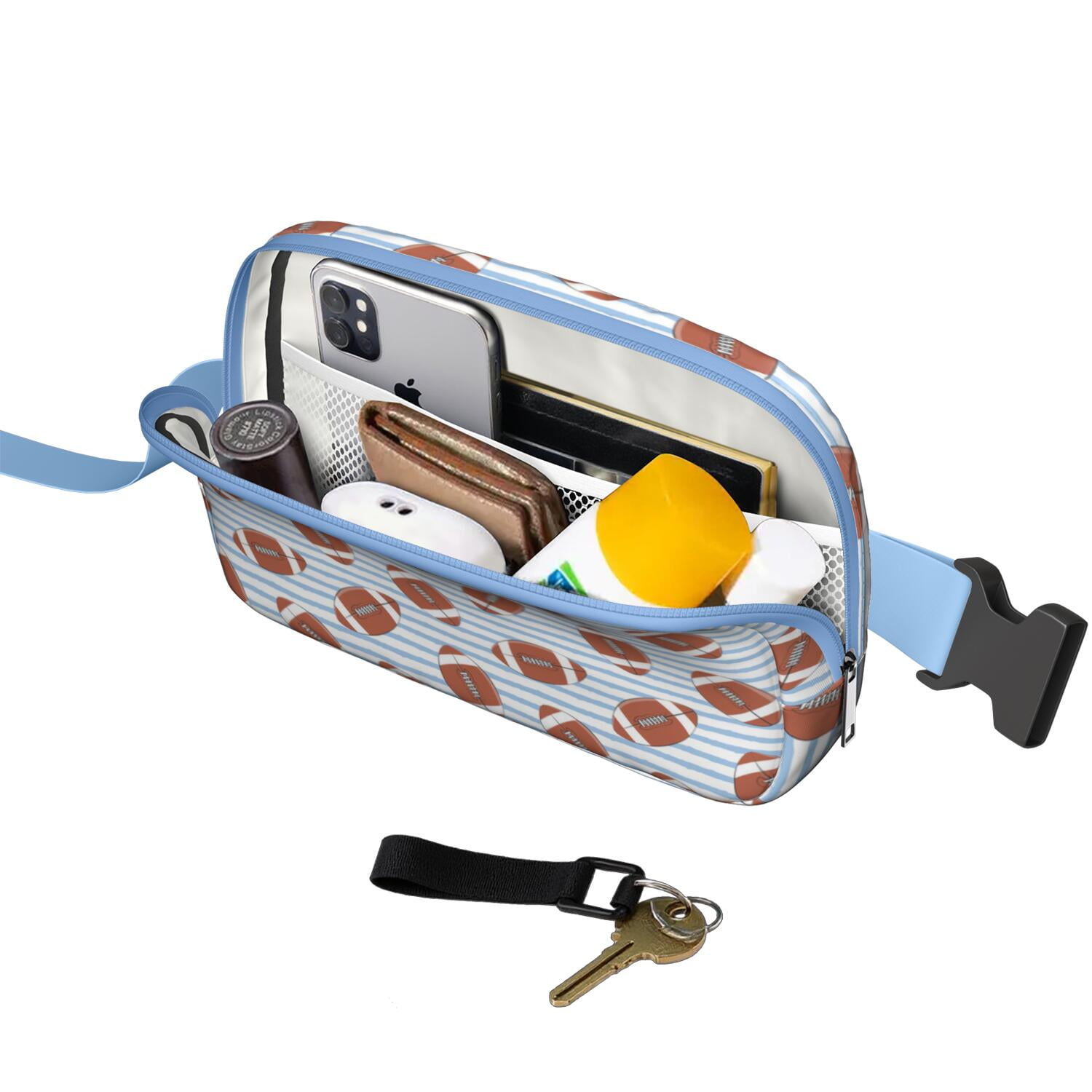 Training Day Sports Fanny Pack – Football, Baseball & Soccer Waist Bag for Game-Ready Kids & Teens