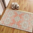 thumbnail image 5 of Red Rugs, Faded Rug, Medallion Rug, Boho Rugs, Turkish Rug, Bathroom Rug, Round Rug, 3D Printeds Rug, Kitchen Rug, Non-Slip Carpet, 2.6'x6.5' - 80x200 cm, 5 of 8