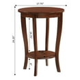 thumbnail image 6 of Convenience Concepts American Heritage Round End Table, Espresso, 6 of 8