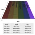 thumbnail image 2 of Pride Blanket Rainbow Progress Throw Blanket 50x40 Inches Lesbian Flag Throw for Couch Sofa Bed Travel, 2 of 5