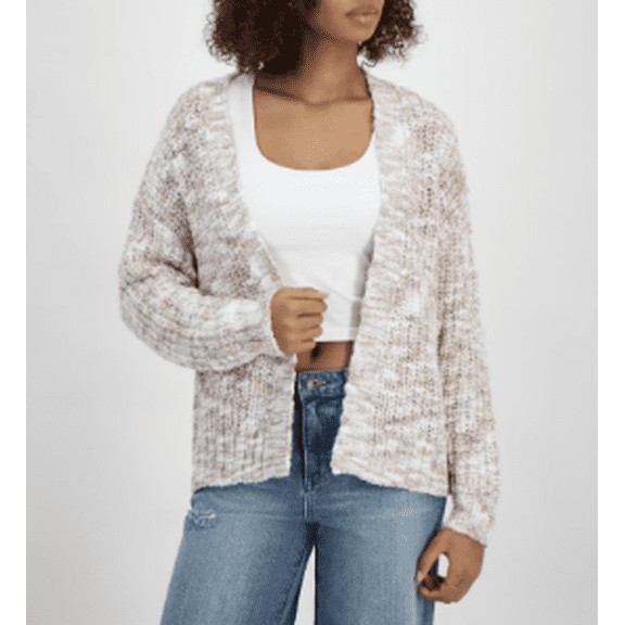 Hippie Rose Open Front Long Sleeve Cardigan - XS