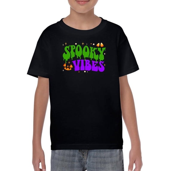 Spooky Vibes T-Shirt Juniors -Image by Shutterstock, Medium