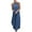 Blue, variant on YanHoo Women's Maxi Dresses Sleeveless Halter Neck Denim Dress Loose Casual Long Dress