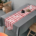 thumbnail image 5 of Dreamtimes Double Sided Valentine's Day Long Polyester Table Runner 13 x 90 Inches Love Hearts Table Cloth Cover Placemats for Kitchen Dinning Living Holiday Wedding Party Decor, 5 of 7