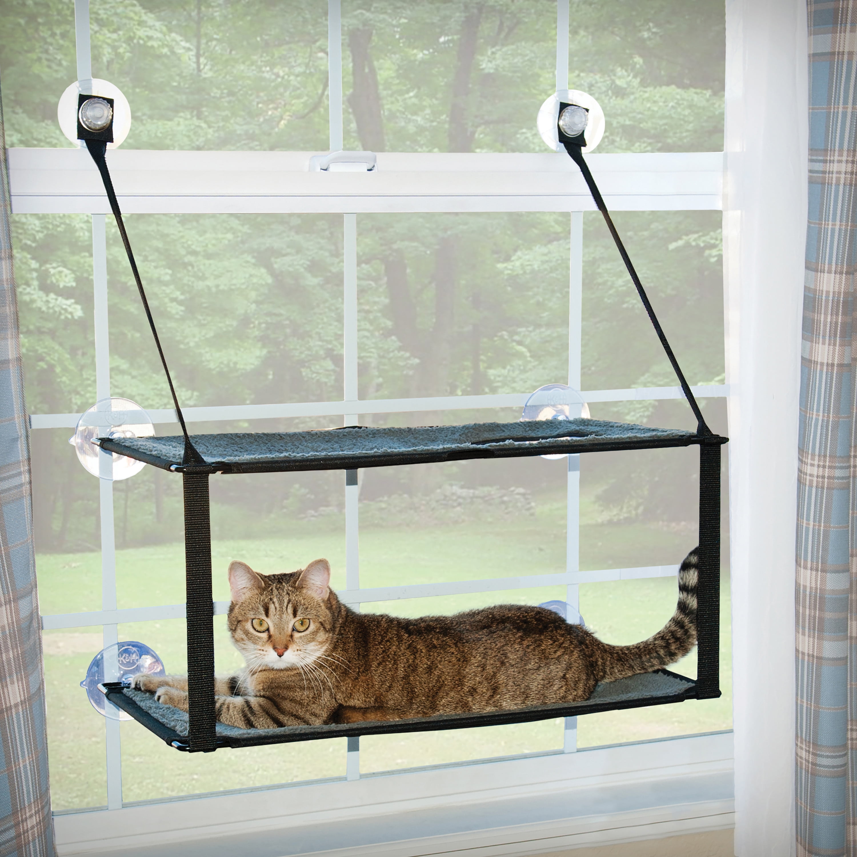Photo 1 of K&H Pet Products EZ Mount Window Double Stack Kitty Sill Gray 12" x 23"