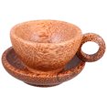 thumbnail image 1 of ELAYARD Tapis de Tasse à Espresso Rond Bois Rustique 1 Ensemble, 1 of 7