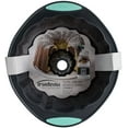 thumbnail image 3 of Trudeau Structure Silicone 10 Cup Fluted Cake Pan, Grey/Mint, 3 of 10