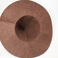 thumbnail image 3 of Sombrero de espantapájaros JAMW Fieltro Marrón Oscuro, 3 of 5
