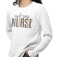 thumbnail image 2 of Med-Surg Nurse Leopard Print Long Sleeve Shirt Unisex Medium White, 2 of 5