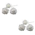 thumbnail image 2 of Naiovety 50 piezas de flores artificiales para interiores, fiestas, bodas, rosas de simulación. Blanco 2Conjunto, 2 of 6