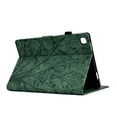 thumbnail image 5 of Tablet Case for Samsung Tab A7 Lite 8.7"/T220/T225, Embossed Pattern PU Leather Book Style Smart Auto Wake/Sleep Cover with Stand Card Slots Magnetic Clasp Shockproof Case,Green, 5 of 9
