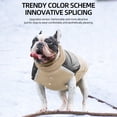 thumbnail image 3 of Warm Dog Coat with Harness, Turtleneck Winter Cold Weather Dog Jacket Vest Reflective Pet Apparel Waterproof Windpoof Dog Snow Suit for Medium and Large Dogs, 3 of 9