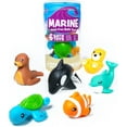 thumbnail image 2 of Tub Works Mold Free No Hole Bath Toys, 6 Pack, Rainforest, 2 of 9