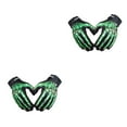 thumbnail image 3 of kurtrusly Breathable And Comfortable Full Finger Riding Gloves For Motorcycle Cycling Lightweight And Shockproof Nylon Durable green L 2Set, 3 of 6
