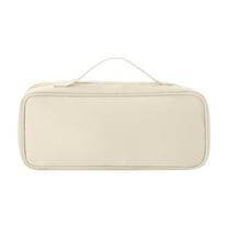 Travel Hair Dryer Storage Bag | Portable Protective Sleeve for Curling Irons & Straighteners | 32x14x6cm Nylon Organizer | Pink/White/Gray/Blue Options | Compact Electric Tools Case