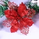 thumbnail image 2 of 12 flores artificiales huecas de Pascua con purpurina para colgar en el árbol de Navidad (rojas), 2 of 6