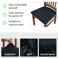 thumbnail image 4 of suxuMhao Split Style Fully Wrapped Sofa Cover - Couch Covers for Sofa, Stretch Sofa Covers, Washable Couch Covers, Couch Slipcovers , 1 Seater ,1 Piece, Dark Blue ,Slipcovers for sofas, 4 of 5