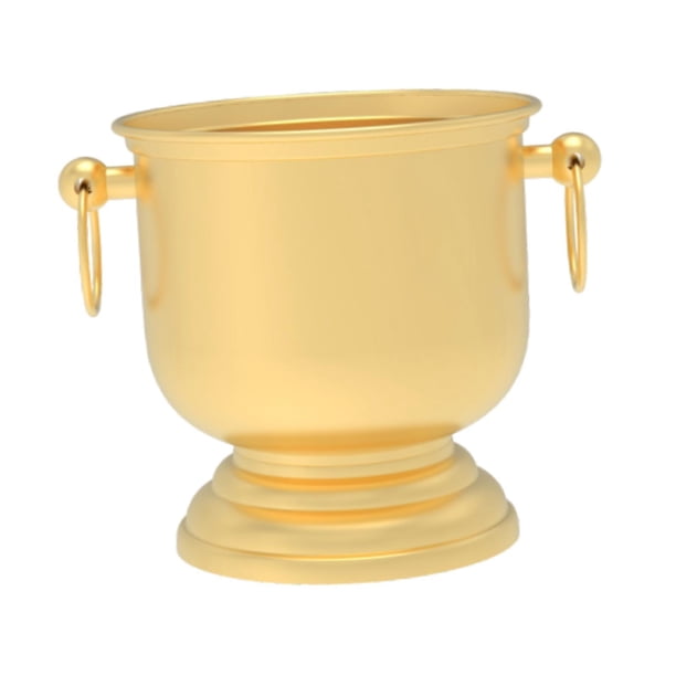 Maceta Maceta Centro de Mesa Decoración de Mesa Adorno de Mesa Hierro Decorativo Oro con asa