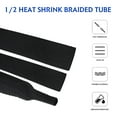 thumbnail image 3 of Heat Shrink Braided Tubing Cable Management Sleeving 2:1 Ratio Shrinkable Protector Cover Cable Wire 30FT 1-3/8"（34mm), 3 of 7