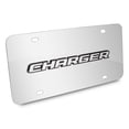 thumbnail image 2 of Dodge Charger 3D Nameplate Mirror Chrome Stainless Steel License Plate, 2 of 5