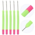 thumbnail image 3 of 5pcs Plastic Hair Extension Crochet Hook, Latch Hook Crochet  Set5pcs Salon Pulling Hook Needle Threader Crochet Tools, Hair Extension Crochet Hook Crochet Hair Tools, 3 of 7