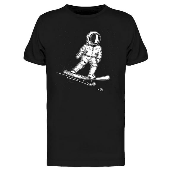 Snowboarding Astronaut T-Shirt Men -Image by Shutterstock, Male Large