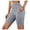 Gray, variant on Brnmxoke Women's High Waisted Biker Shorts Hip Lift Yoga Pants with Pockets Slim Fit Gym Leggings Solid Stretchy Joggers Shapewear