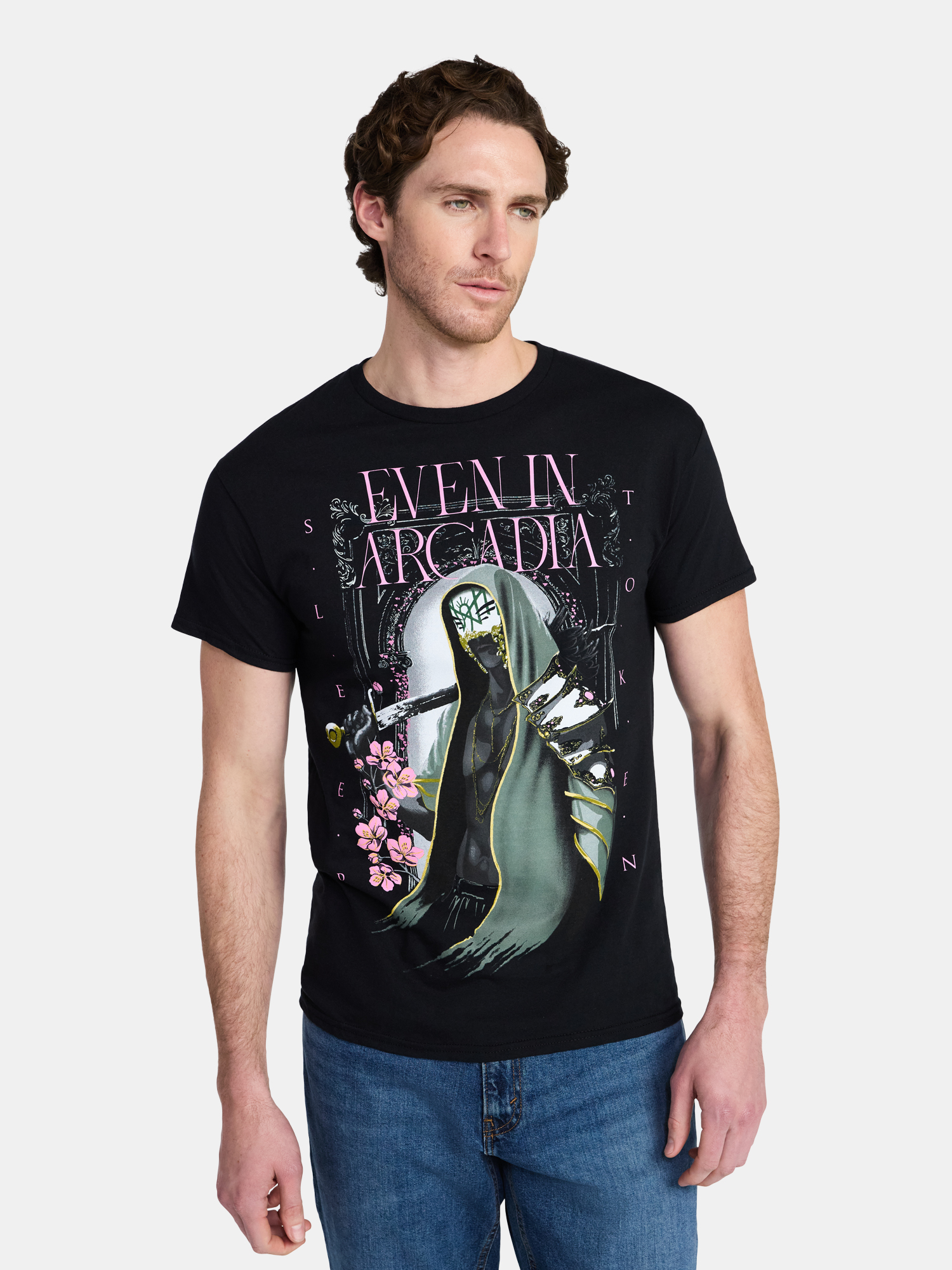 Sleep Token Men's and Big Men's Even in Arcadia Graphic Tee, Sizes S-3XL