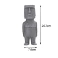 thumbnail image 4 of Monolito de decoración con de estatua de de Pascua antigua de 2 piezas para adornos de Gloria Estatua de la cabeza, 4 of 9