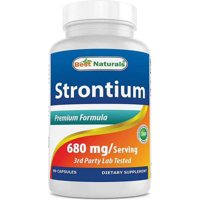 Best Naturals | Strontium, 680 Mg, 90 Cápsulas