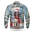 thumbnail image 2 of Merry Christmas English Springer Spaniel Enjoys Woofmas Winter Xmas Holiday All Over Print 3D Baseball Jacket Springers Dog Lover Gifts Bomber Jacket Softball - 02022, 2 of 6