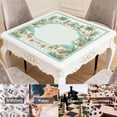 thumbnail image 6 of Tropical Pool Villa Floral Mahjong Mat 31.5x31.5 Inch | Non-Slip And Noise Reduction Mah Jong Table Mat Cover with Carrying Bag For Mahjong Lovers, Poker, Board Games And Dominoes, 6 of 7
