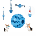 thumbnail image 1 of Pelotas de goma rebotantes (2) para la higiene dental en perros ((5 cm, azul) ER, 1 of 5