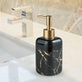 thumbnail image 3 of Marble Texture Soap Dispenser Bottle Ceramic for Restaurant Bathroom Accessories, 3 of 8