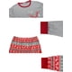 thumbnail image 5 of Conjunto de pijamas familiares de mujer M rojo con camiseta de manga larga con estampado de ciervo navideño Inspire Chic y pantalones., 5 of 6
