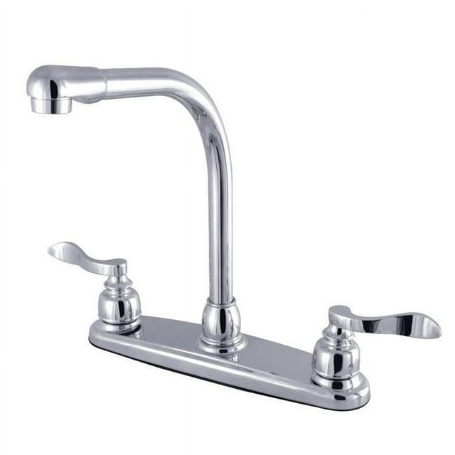 Kingston Brass FB751NFL 8 in. Center High-Arch Kitchen Faucet, Polished Chrome